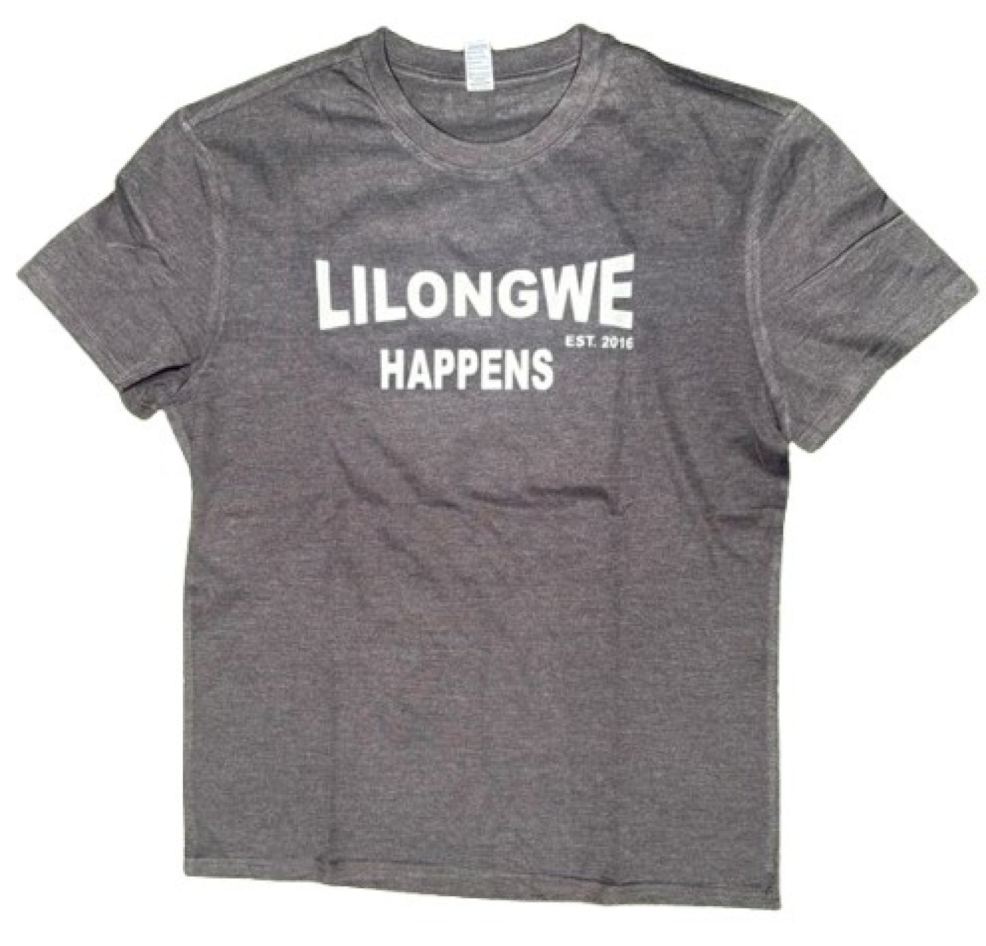 Lilongwe Happens Heather Charcoal T-Shirt