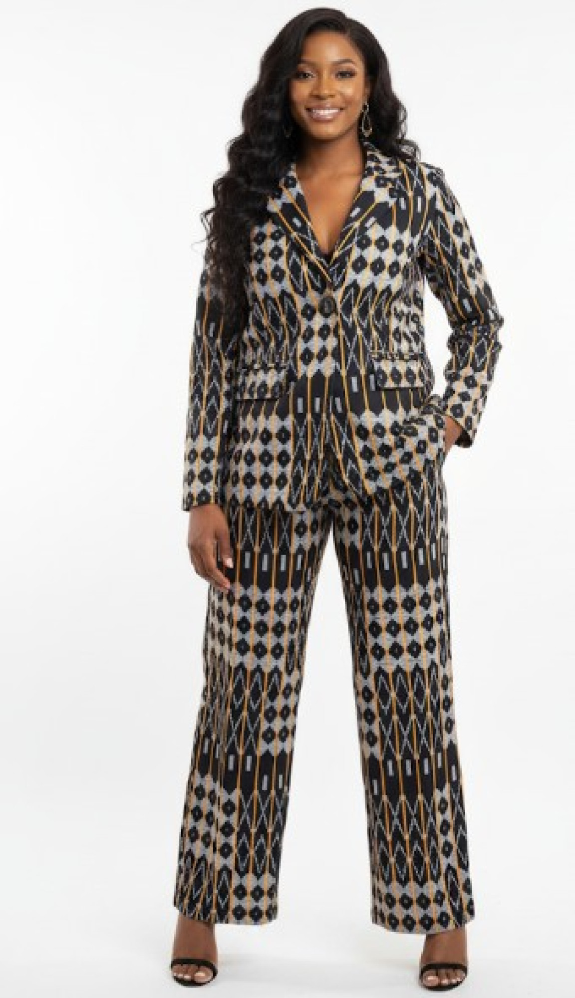  Geometric Luxe Suit Set
