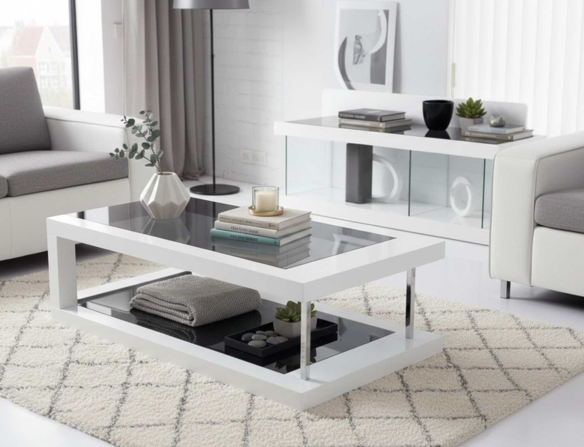 The Lucent Duo Tier Coffee Table