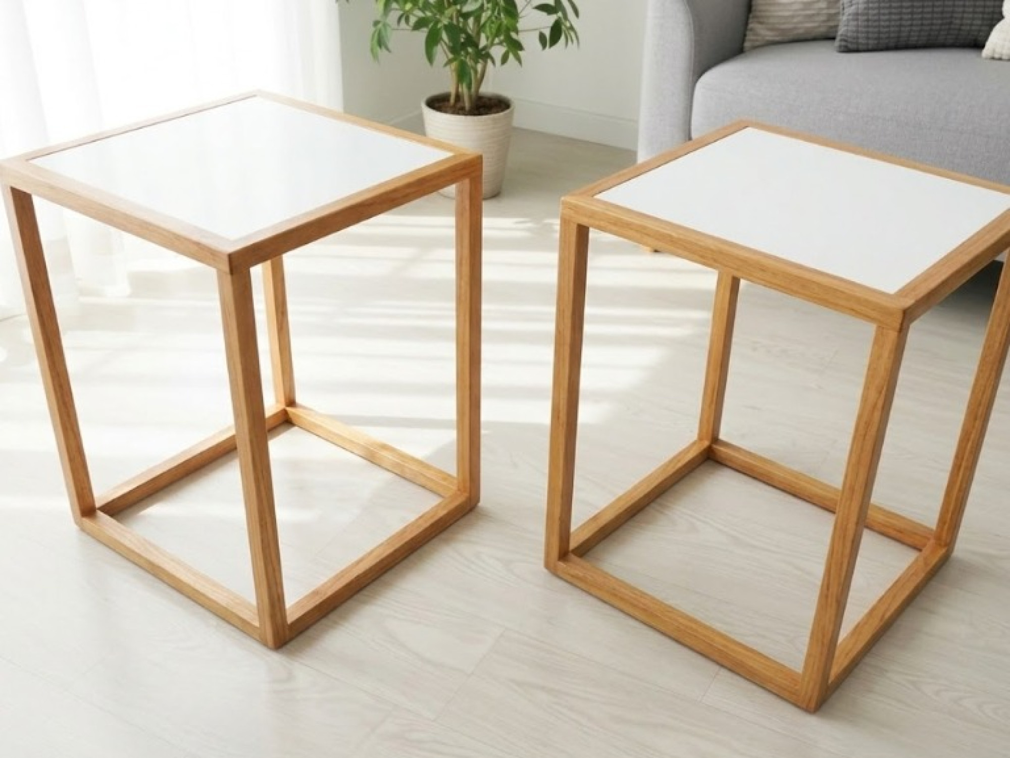 Modern Cube Side Table Stool