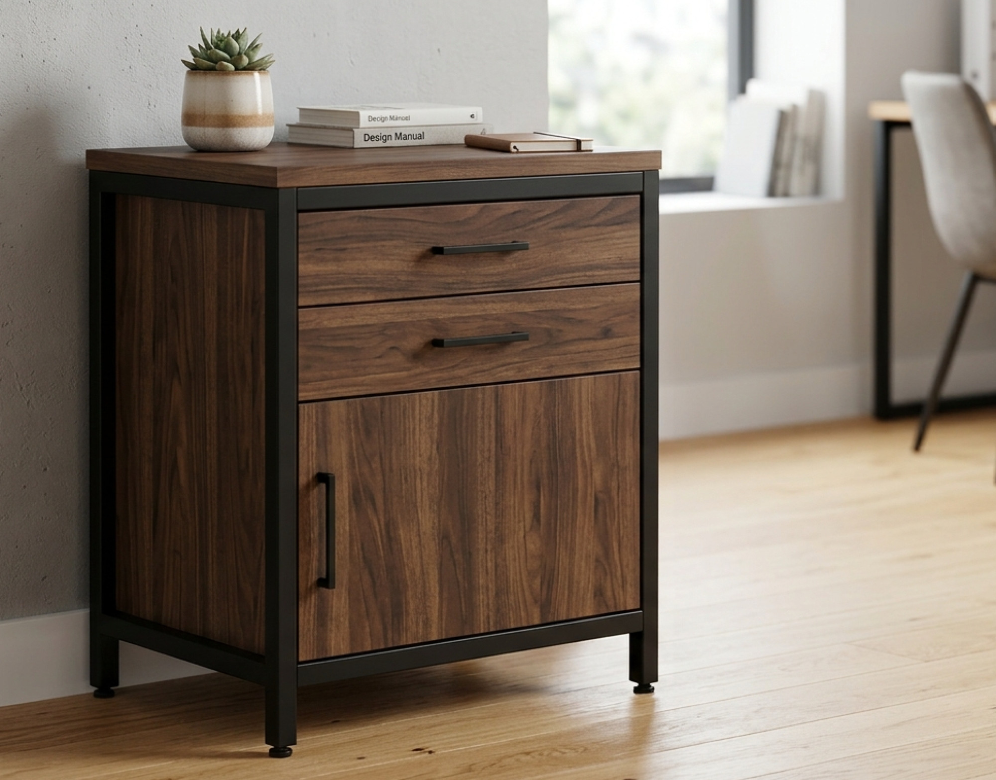 UrbanCraft 2-Drawer Storage Cabinet