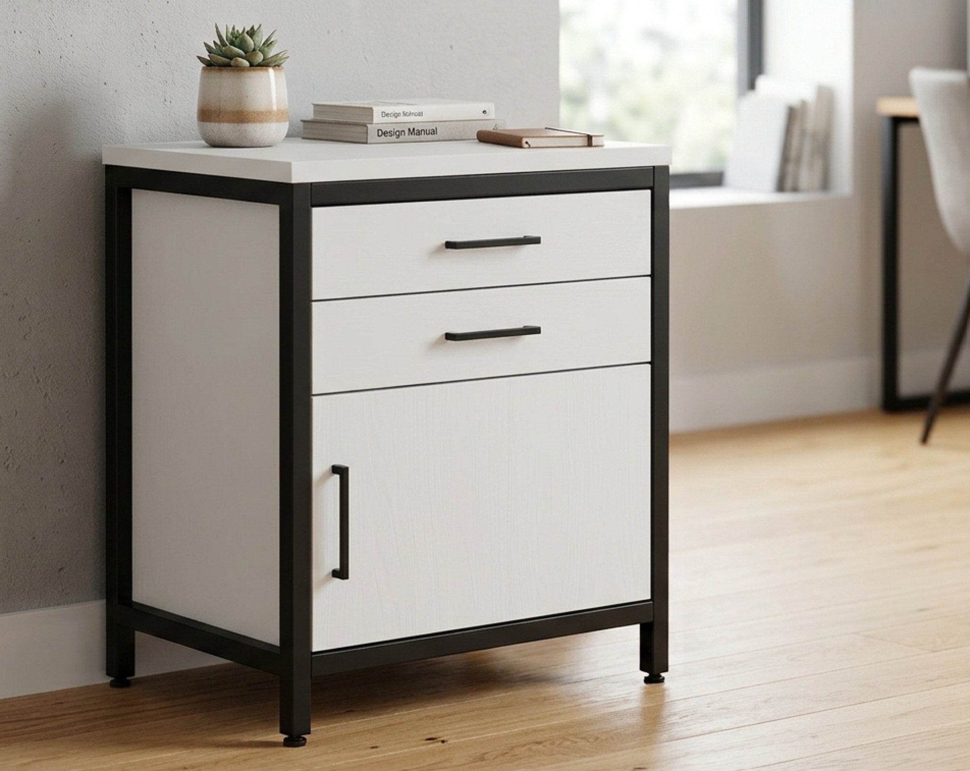 UrbanCraft 2-Drawer Storage Cabinet