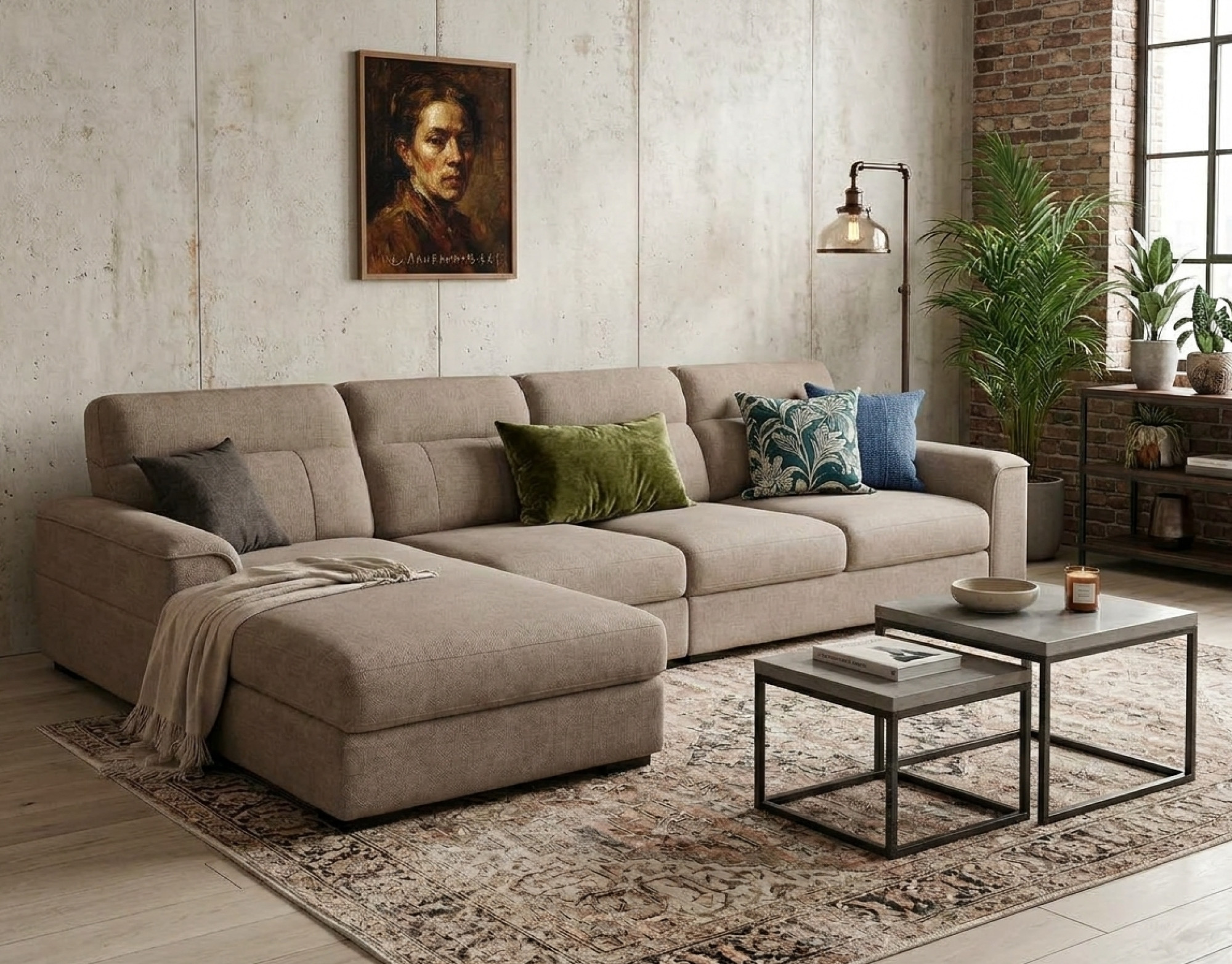 Urban Luxe L-Shape Corner Sofa